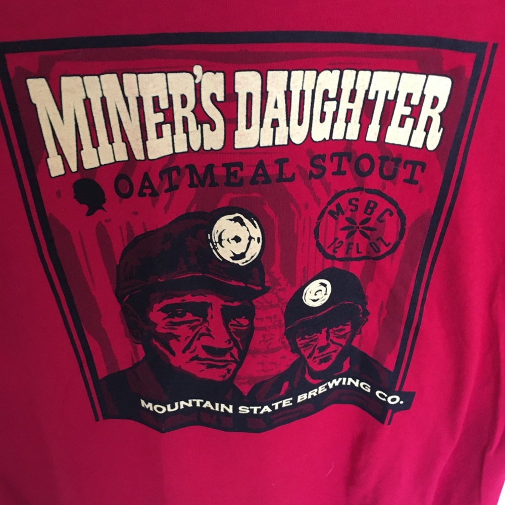 Mountain State Brewing Miners Daughter beer tee